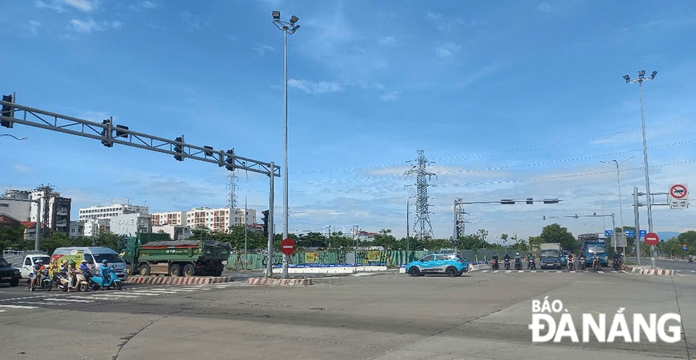 Khu vực phát triển trung tâm thương mại tại quận Ngũ Hành Sơn. Ảnh: TRIỆU TÙNG