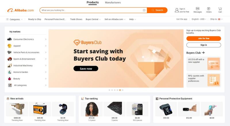 phí vận chuyển alibaba