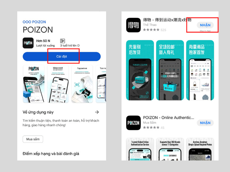 Tải ứng dụng Dewu/Poizon