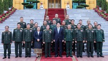Chủ tịch nước Lương Cường tiếp Chủ nhiệm Tổng cục Chính trị Quân đội nhân dân Lào